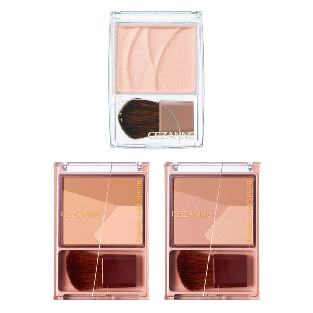 セザンヌからくすみ補正ハイライトと3色シェーディングパレットが新発売