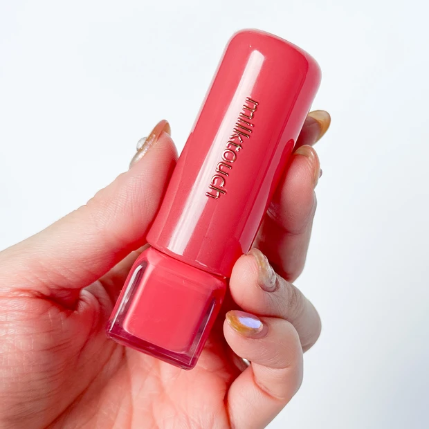 【Qoo10メガ割コレ買って！】唇がぷるん♡一度塗ったら手放せないmilktouch「こんにゃくゼリーリップ」07番レビュー_2