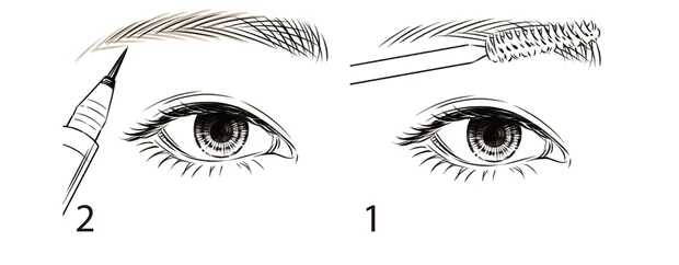 眉を立ち上げ＆リキッドでうぶ毛をプラス