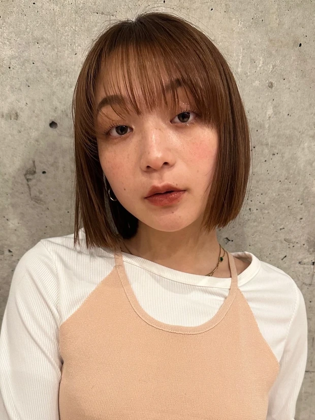 ヘアカタログ ボブ ボブヘア 前髪あり サイド