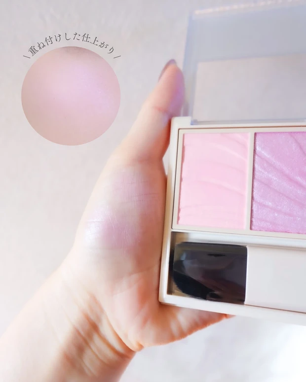 リリミュウ センシュアルフィックスティント 06 PINK MARGUERITEの唇スウォッチ