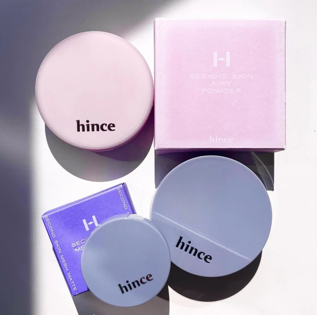 ヒンス　hince ピンクのヒンス　セカンドスキン　セカンドスキンエアリーパウダー　セカンドスキンメッシュクッション