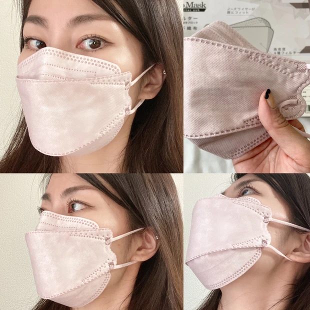 血色マスク　くすみカラーマスク　KF94 韓国マスク　立体マスク　カラーマスク　不織布マスク