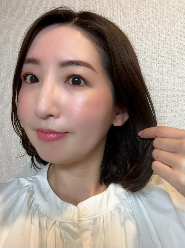 ボブ　内巻き　ワンカール　髪型　アラフォー　ヘアスタイル　ヘアセット　ヘアアレンジ　巻き髪　