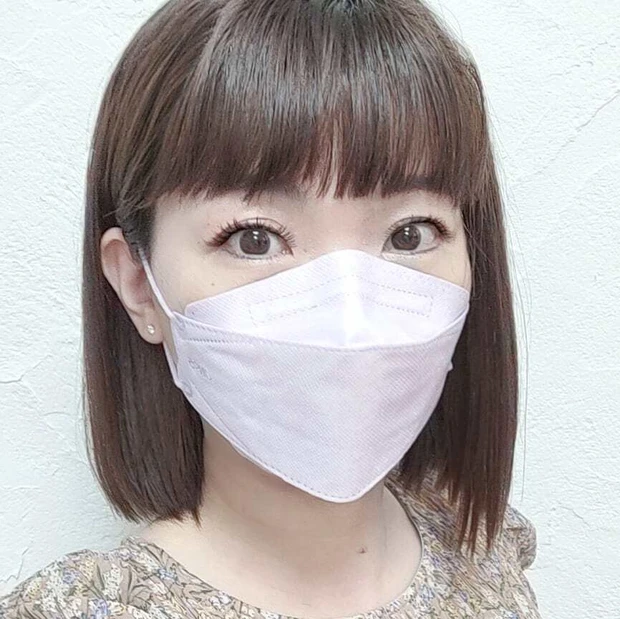 【新色JN95マスク】日本製不織布3D立体型血色マスク 改良された血色カラー比較_3