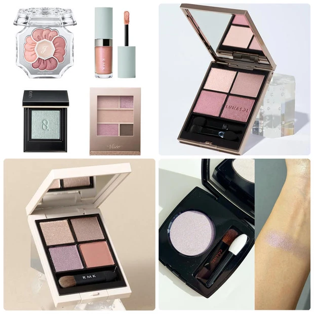 マキア人気記事ランキング5位 【ブルべに似合う春新色アイシャドウ8選】全色スウォッチつき! デパコスなど人気ブランドからプロが厳選