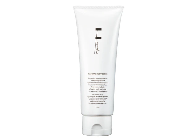 ナチュラルボディスクラブ 150g ￥3080／エッフェオーガニック