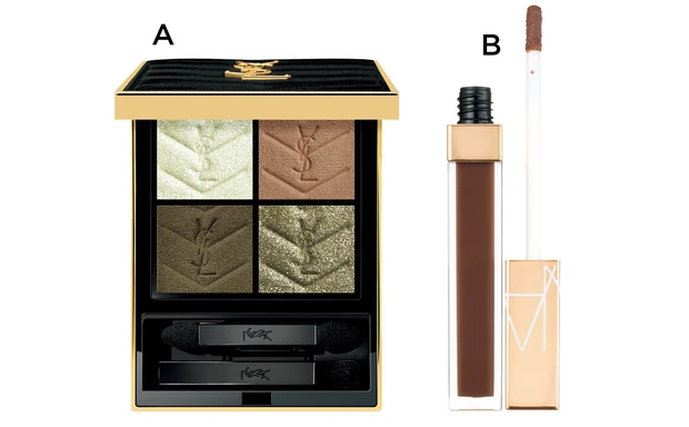 HANA マキア 25年11月号 秋メイク　イヴ・サンローラン・ボーテ  クチュール ミニ クラッチ 830 NARS アフターグロー リップシャイン 279