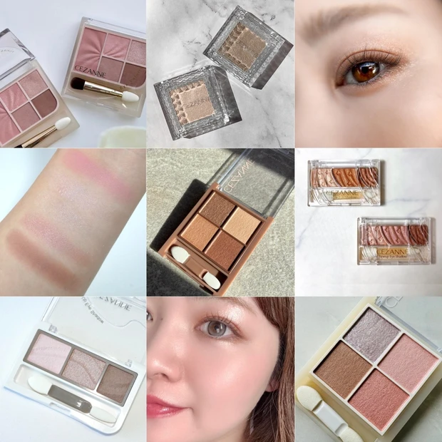 【セザンヌの人気アイシャドウ8種】全色スウォッチ＆イエベ・ブルベ別の口コ…