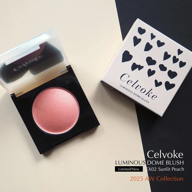 Celvoke ルミナスドーム ブラッシュ＜EX02 Sunlit Peach＞