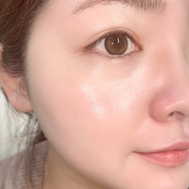 ADDICTION アディクション スキンプロテクター ソフトグロウ 001 Pure Blue  化粧下地 仕上がり