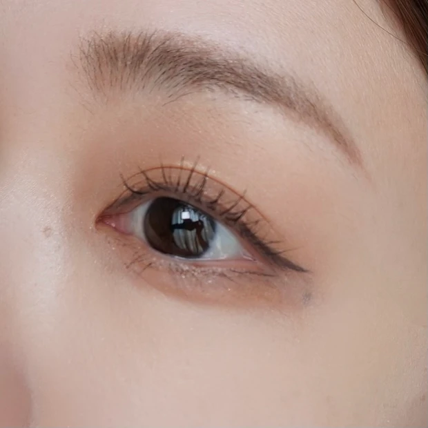 dasique（デイジーク）シャドウパレット 07 ミルクラテでメイクした写真