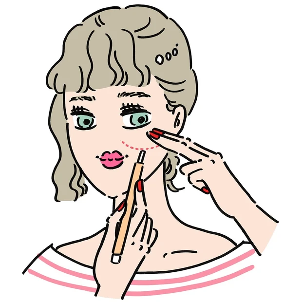 フェイスポインター使い方ほうれい線