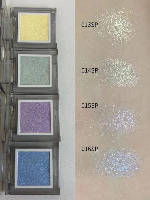 アディクション ザ シングル アイシャドウ スパークルのスウォッチ 3