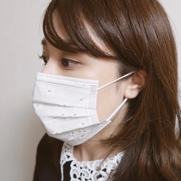 【おしゃれ女子に朗報!】着ける度に褒められて呼吸も楽!メッシュ素材の新感覚不織布マスク_5