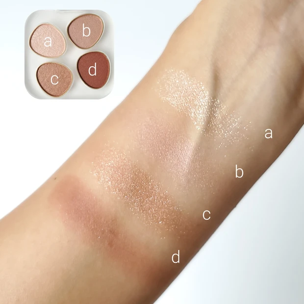 トーン ペタル フロート アイパレット 07 Timeless Rose スウォッチ