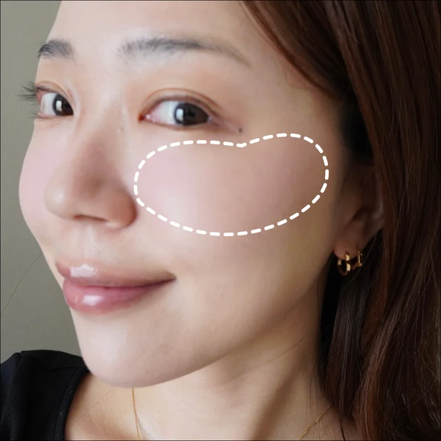 MAQUIA11月号掲載 鈴木えみさんのAIベースメイクのチークののせ方