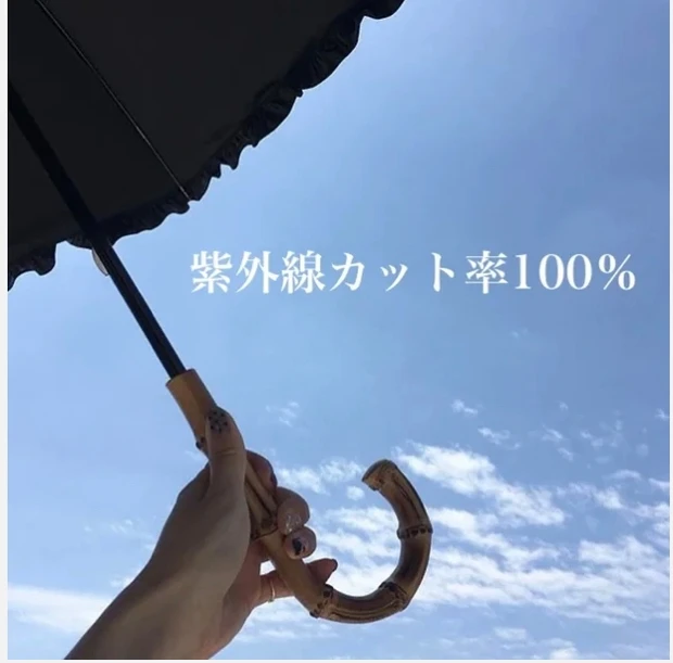日傘 サンバリア 紫外線カット率100% 田中みな実
