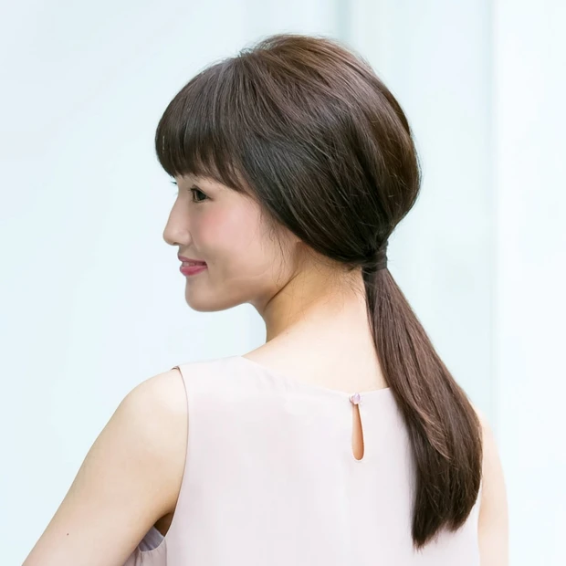 髪を巻かなくても可愛くできる! クラシカル&大人っぽローポニテ