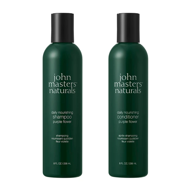 ジョンマスターオーガニック C&Vシャンプー パープルフラワー、C&Vコンディショナー パープルフラワー