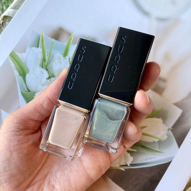 【春新作コスメレビュー!!第二弾】
今春のSUQQUも期待を超えてきた!!
絶妙な色味と微細なラメが可愛すぎる♡♡_8