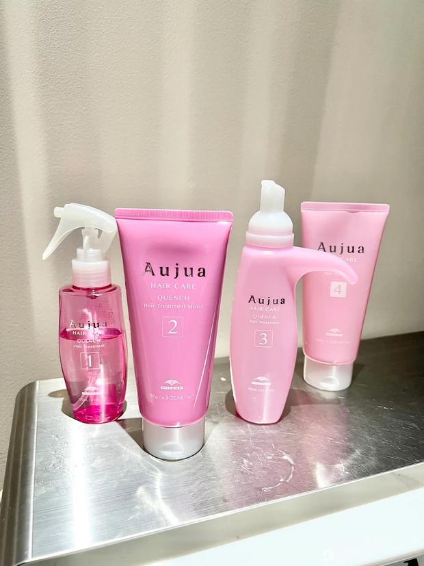 サロントリートメント　福岡美容室　ボタン　オージュア　30代ヘアスタイル　クエンチ