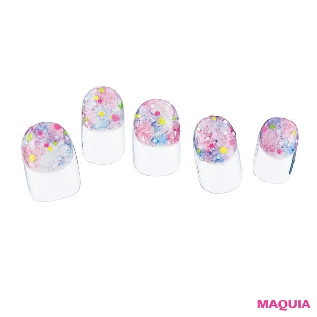 【秋のおすすめネイルVol.1】丸フレンチ×カラフルポップ♡