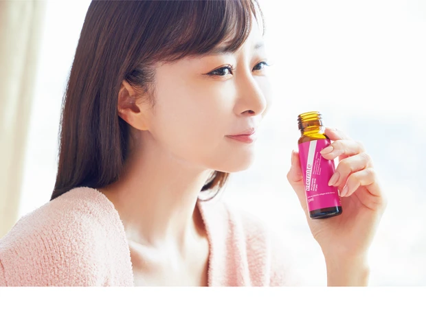 【7:45】入浴後は美容ドリンクで美力チャージ