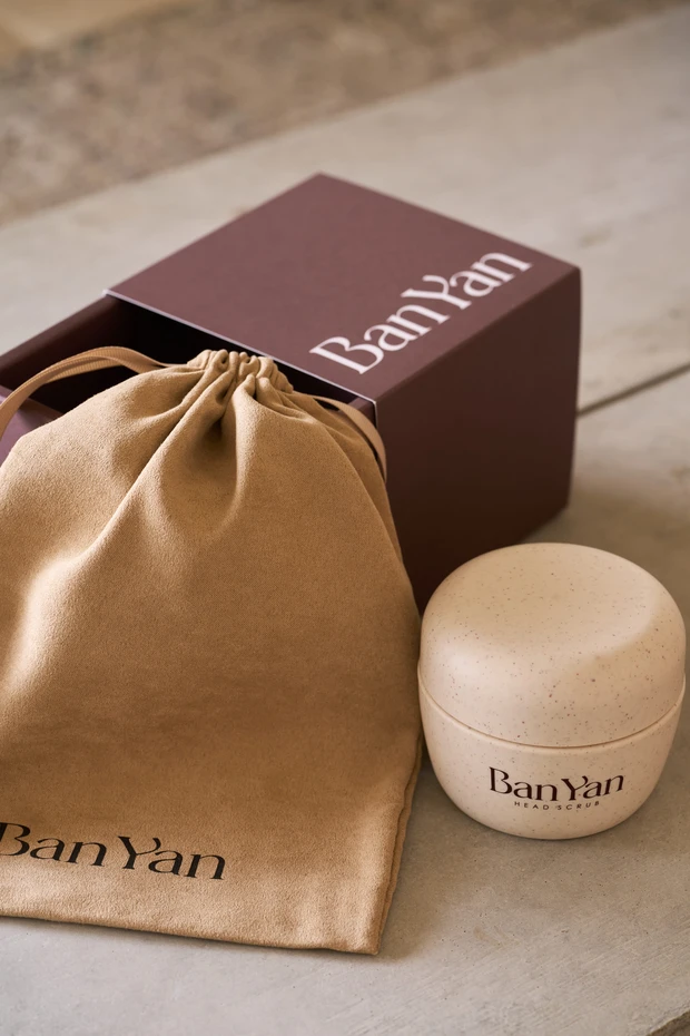 Ban-Yan(バンヤン) ヘッドスクラブ 巾着付き