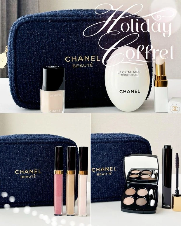【4位】シャネルのポーチ付きコフレをスウォッチ! 豪華な限定3種がお目見え【クリスマスコフレ2025】