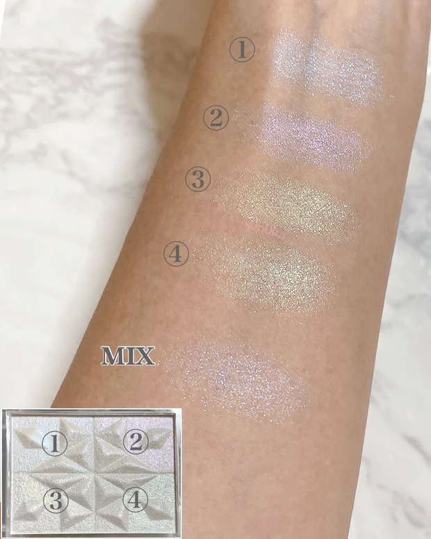 【セザンヌ限定ハイライト】パールグロウハイライト「スノーファンタジー」をレビュー!_3