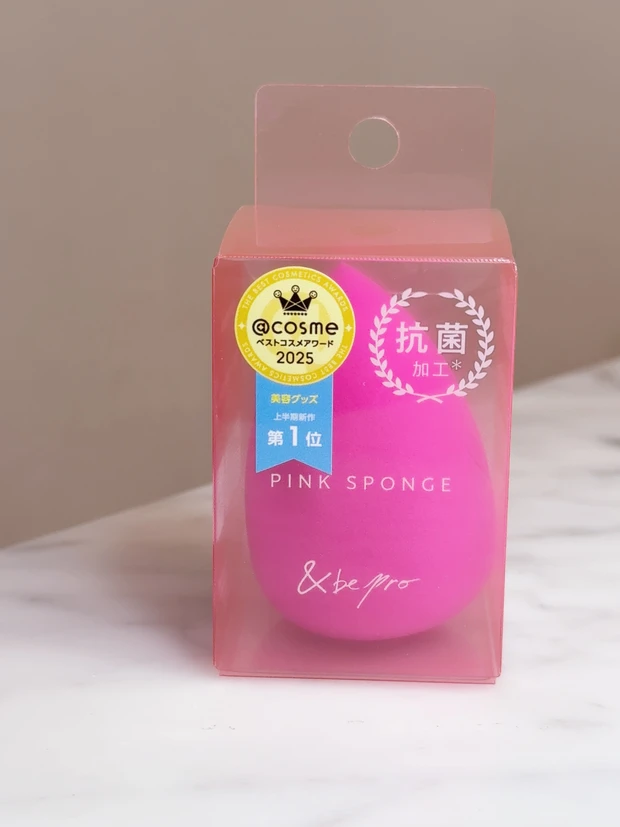 ＆be ピンクスポンジ　パッケージ