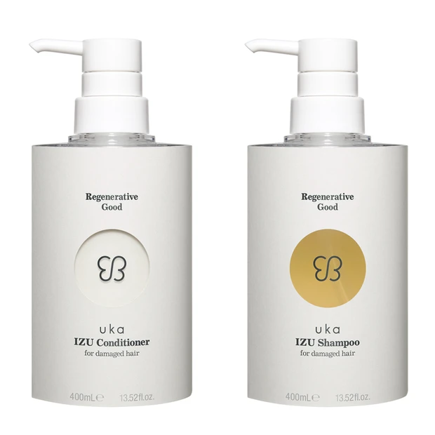 【シャンプー＆コンディショナー部門1位】uka IZU Shampoo & Conditioner for damaged hair 400mL Bottle（５名様）