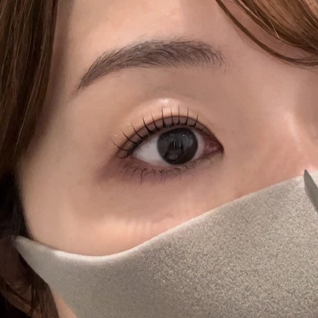 ラッシュリフトかけました。前回のパリジェンヌとも比較