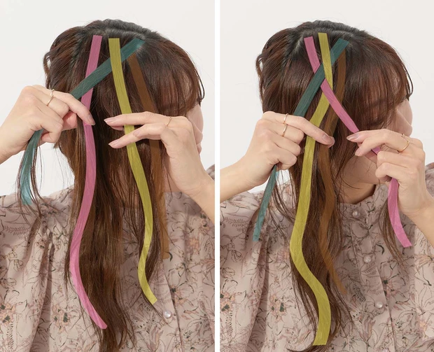 【セルフヘアアレンジ】動画で学ぶ! くるりんぱ、ロープ編み、Uピンの留め方、編み込みの正しいやり方とコツを人気美容師AYAMARさんが解説_21