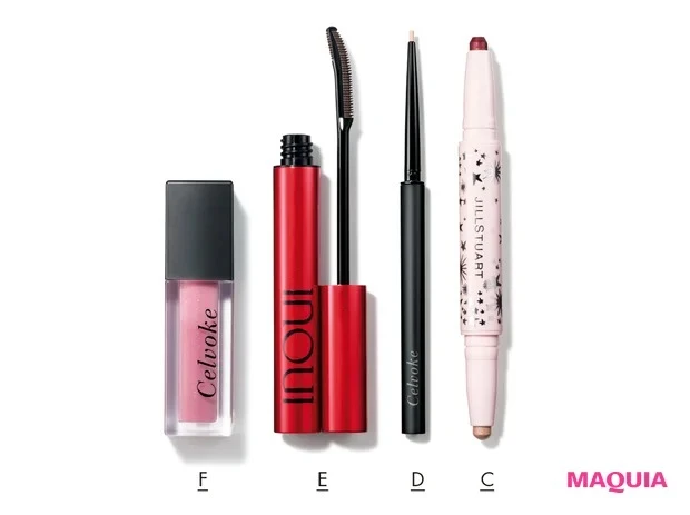 【春メイク2024】【春メイク2024】2. アンニュイな透けツヤカラーがポイント！ 桜を見る日の春メイク　使用コスメ２