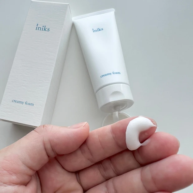 【大人の敏感肌に】iniks（イニクス）クリーミィ フォームで肌荒れ、大人ニキビをケアしながら不要な皮脂・汚れはオフ【マスク荒れにも】_2