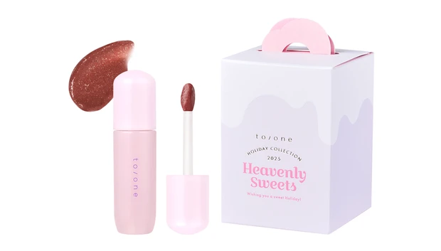 トーンクリスマスコフレ2025 トーン ペタル ブルーミング グロス 限定2色