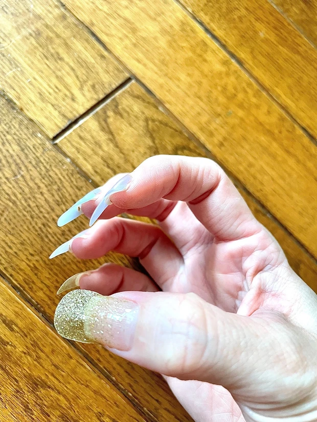 【セリアのネイルシールが使える！ジェルネイルのようなネイルシール】_5_2