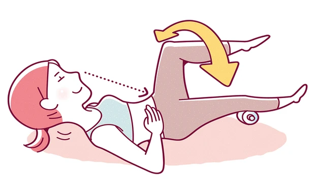 脇肉エクササイズ脚ワイパー