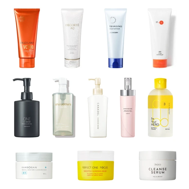 【ダブル洗顔不要なクレンジング15選】ジェル、ミルク、バーム、オイルなどタイプ別に紹介