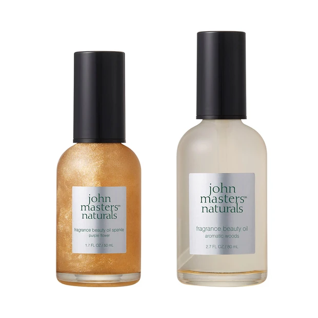 ジョンマスターオーガニック フレグランスオイル スパークル パープルフラワー、フレグランスオイル アロマティックウッズ