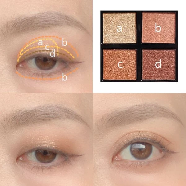 ＜004 Timeless Gold＞スウォッチ　メイクレシピ