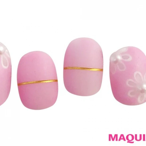 彼ママウケもバッチリ☆ 恋愛モードUPのパールネイル