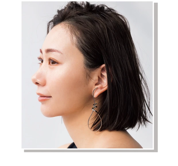 目鼻立ちのハッキリしたタイプはツヤで骨格強調