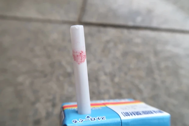 リンメル ラスティング プロボカリプス リップカラーはストローに色移り