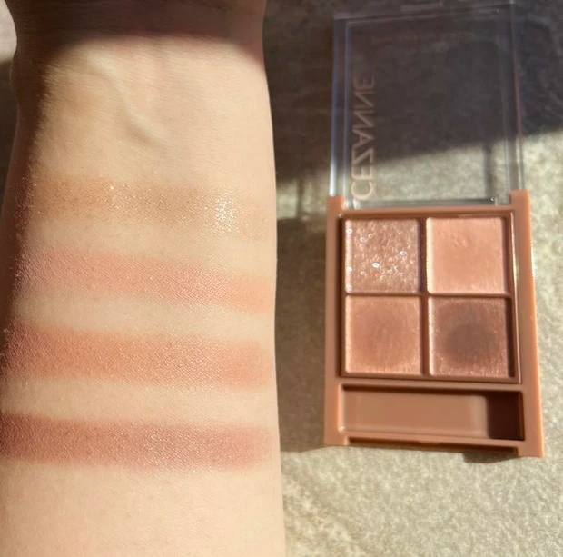 セザンヌ　アイシャドウ　　ビタートーンアイシャドウ　02ドライローズ　ちひろ　商品画像 イエベ