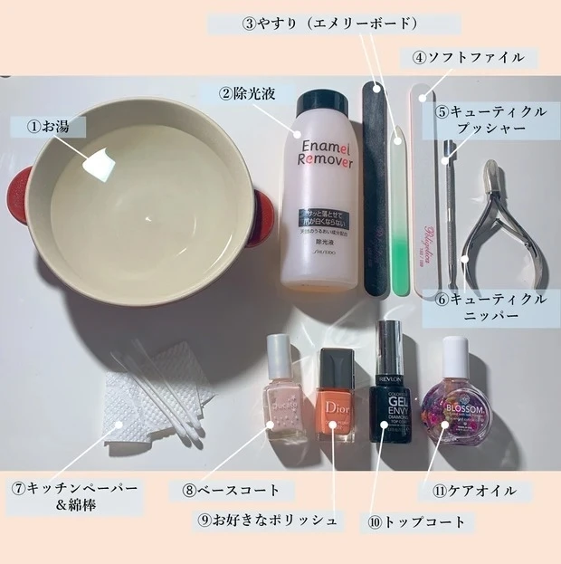 ネイルケアの基本＆マニキュアの塗り方】おすすめの道具や、ネイルケア