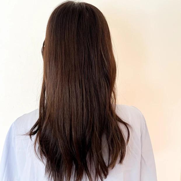 ヘアカラーチェンジ♡ブラックにほんのりブルーカラー_2