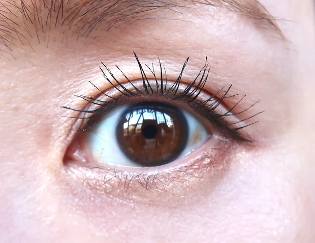 クイックラッシュカーラーロングマスカラ塗布